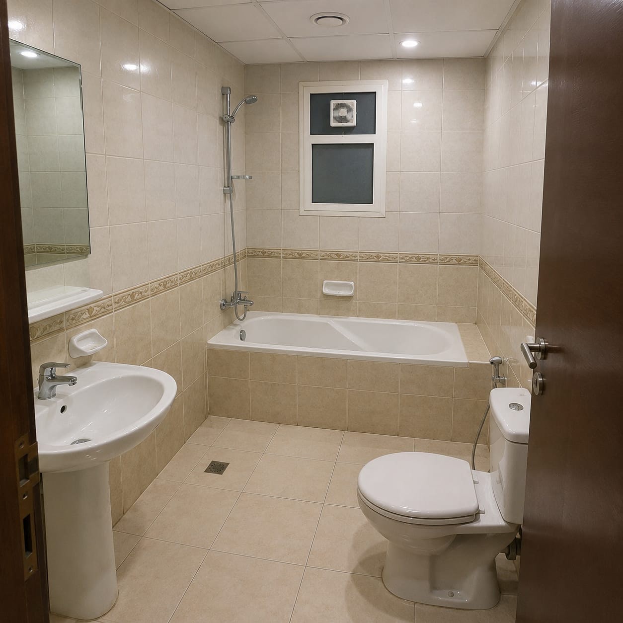 From Dated Tub To An Open Walk-In Shower. before renovation