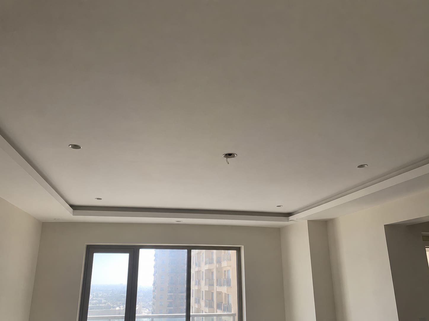 A Ceiling Reworked For A Better Room. before renovation