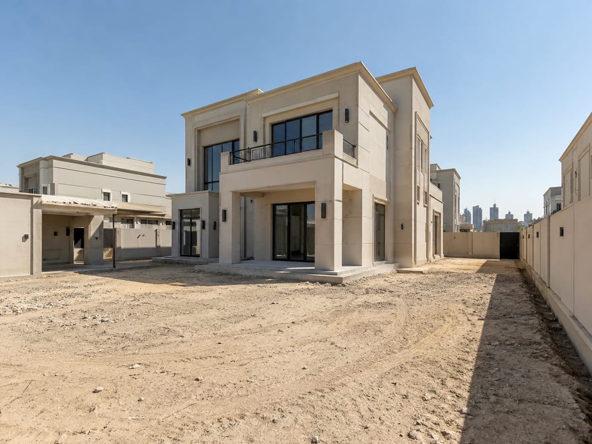 A Bare Plot Becomes A Move-In-Ready Villa. before renovation
